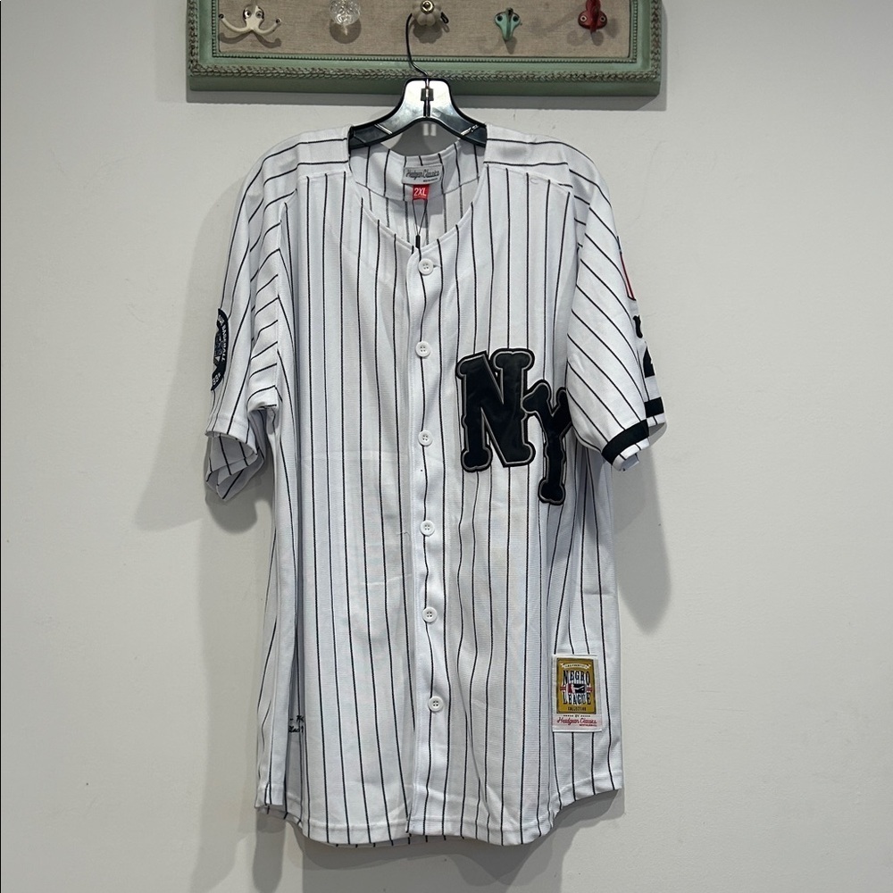 HGC Vintage New York Black Yankees pinStriped Men's Jersey 2XL new w tags